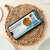 Basketball Couples Baby shower Uitnodiging