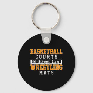 Basketball Cours zien er beter uit met warme ratte Sleutelhanger