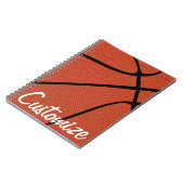 Basketball Custom Team of Player Name / Text Notitieboek (Linkerzijde)
