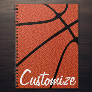 Basketball Custom Team of Player Name / Text Notitieboek