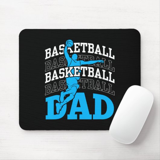 Basketball Dad Coach Team Match Player Father Dadd Muismat (Met muis)