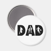 Basketball Dad Vaderdag Magneet (Voorkant / Achterkant)