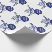 Basketball Dark Blue personaliseren Cadeaupapier (Hoek)