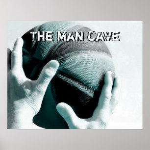  Basketball DE MAN CAVE Poster