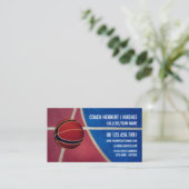 Basketball Design, Basketball Player, Coach, foto Visitekaartje (Staand voorkant)