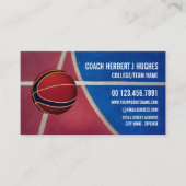 Basketball Design, Basketball Player, Coach, foto Visitekaartje (Voorkant)