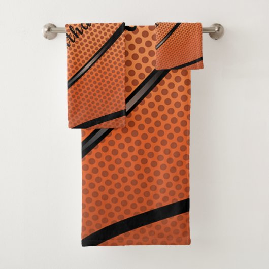 Basketball Design Bath Towel Set Bad Handdoek (Insitu)