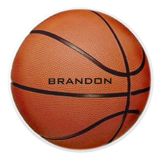 Basketball Design Ceramic Pull of Knop (Voorkant)