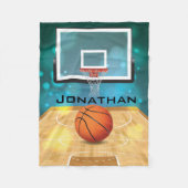 Basketball Design Fleece Blanket (Voorkant)