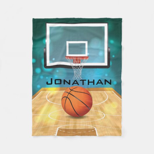 Basketball Design Fleece Blanket (Voorkant)