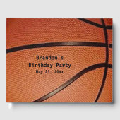 Basketball Design Guest Book Gastenboek (Voorkant)