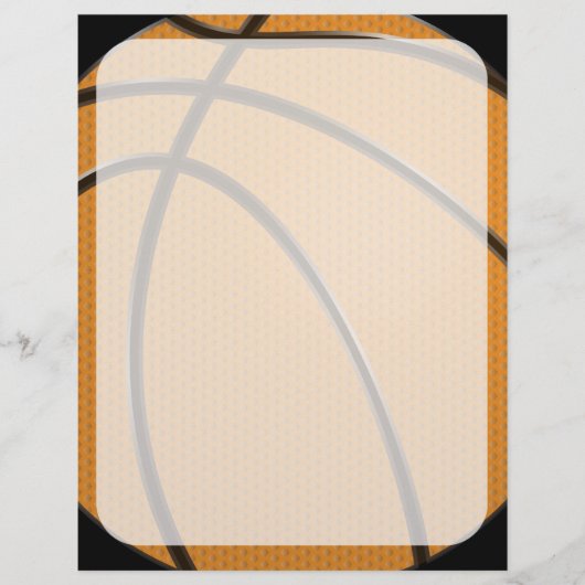 Basketball Design in Oranje en zwart (Voorkant)