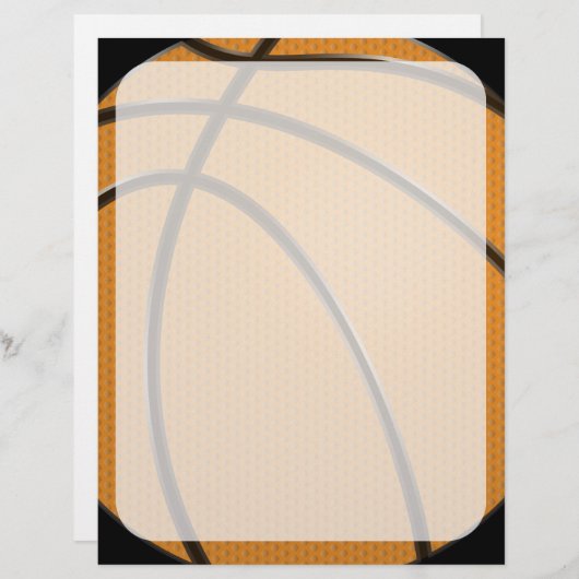 Basketball Design in Oranje en zwart (Voorkant / Achterkant)