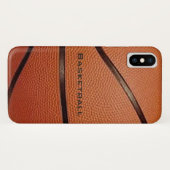 Basketball Design iPhone X Coque (Dos (Horizontal))