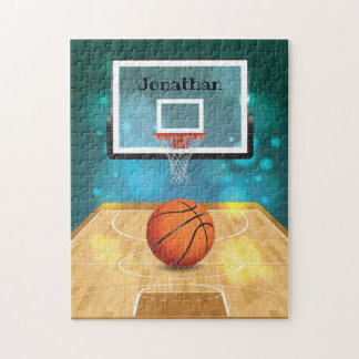 Basketball Design Jigzaag Puzzle Legpuzzel