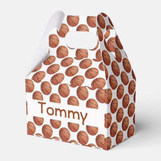 Basketball Design Party Favor Box Bedankdoosjes (Voorkant Zijde)