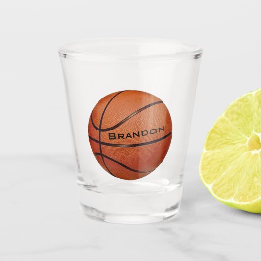 Basketball Design Shot Glass Shot Glas (Voorkant)