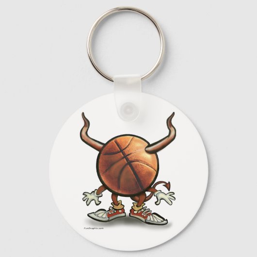 Basketball Devil Sleutelhanger (Voorkant)