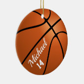 Basketball Double Sided Ornament Round (Rechts)