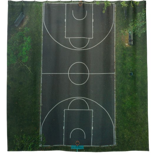 Basketball Douchegordijn (Voorkant)