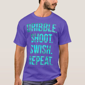 Basketball Dribble-spuit herhalen T-shirt