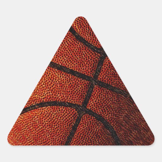 Basketball Driehoek Sticker (Voorkant)