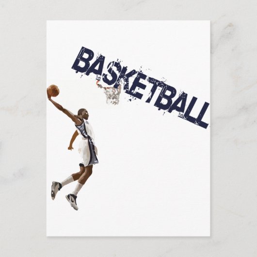 Basketball Dunk Briefkaart (Voorkant)