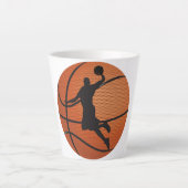 Basketball-dunk Latte Mok (Voorkant)