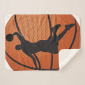 Basketball-dunk Sherpa Deken (Voorkant (horizontaal))