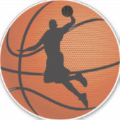 Basketball-dunk Sticker (Voorkant)