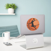 Basketball-dunk Sticker (Laptop op bureau)