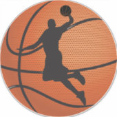 Basketball-dunk Sticker (Voorkant)