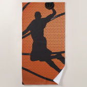 Basketball-dunk Strandlaken (Voorkant)