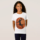Basketball-dunk T-shirt (Voorkant volledig)