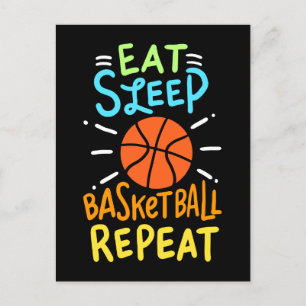 Basketball - Eat Sleep Basketball Repeat Briefkaart