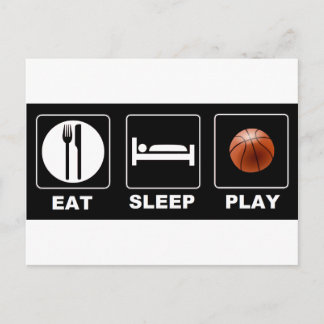 Basketball Eat Sleep Briefkaart
