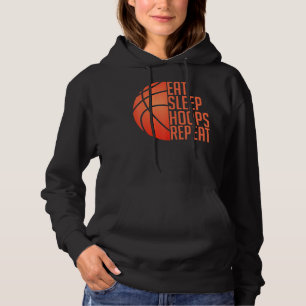 Basketball Eat Sleep Hoops Herhalen Hoodie