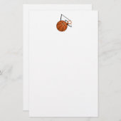 Basketball en Hoop Briefpapier (Voorkant / Achterkant)
