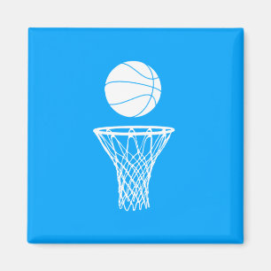 Basketball en Hoop Magnet Blue Magneet