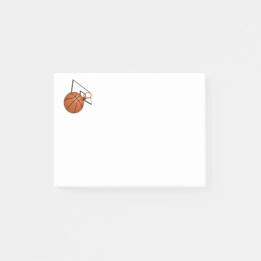 Basketball en Hoop Post-it® Notes (Voorkant)