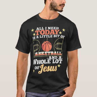 Basketball en Jezus Christelijke Basketballer T-shirt
