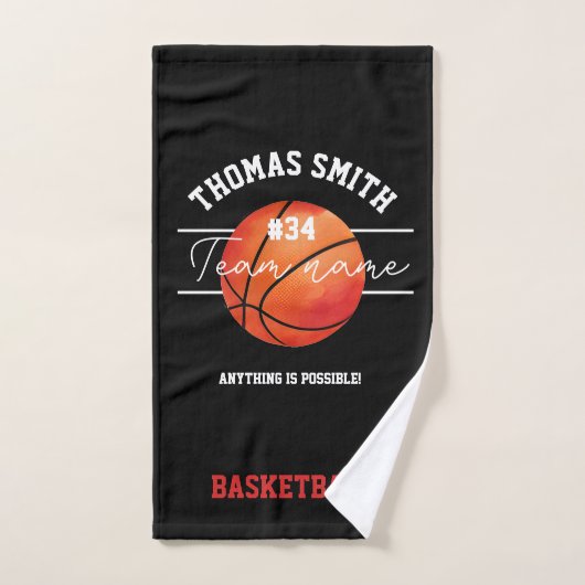basketball entraîneur équipe serviette à main (Serviette à main)