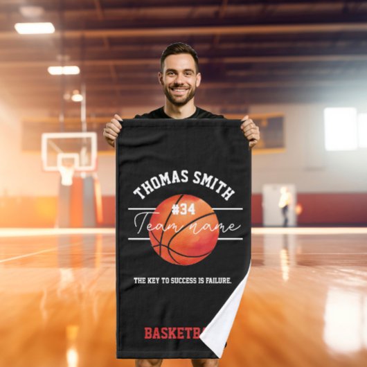 basketball entraîneur équipe serviette à main