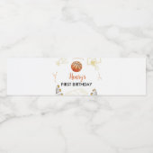 Basketball Étiquette bouteille d'eau Anniversaire  (Étiquettes simples)