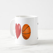 Basketball Fan halve tekst Koffie Mok (Voorkant links)