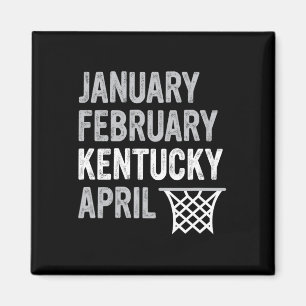 Basketball Fan - Januari Februari Kentucky April Magneet