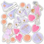 Basketball Fan Sticker (Voorkant)
