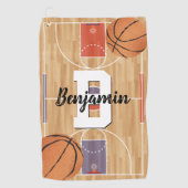 Basketball Fans Golfhanddoek (Voorkant)
