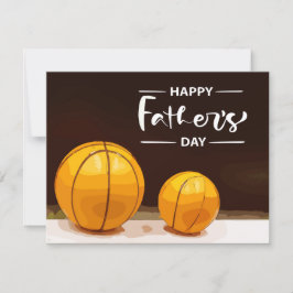Basketball Father Day met grote bal en kleine bal