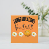 Basketball Félicitations vous l'avez fait Carte (Debout devant)